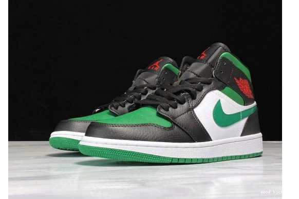 Cheap Jordan 1 554724-067 554724-067 Mid Toe Green 1218